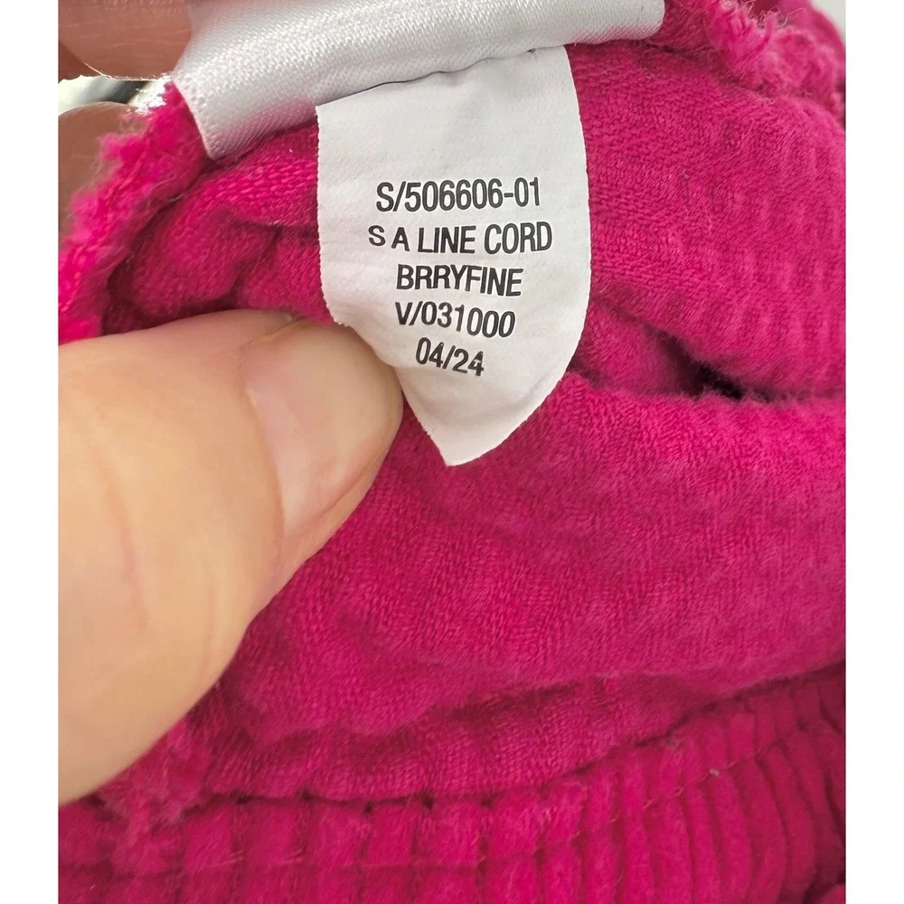 Old‎ Navy Girls Corduroy Skirt Pink Button Front Pockets Size S (6-7)